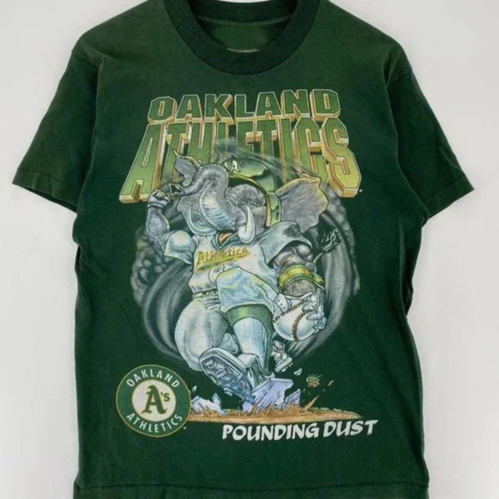 Vintage MLB Oakland Athletics Mascot Logo Shirt, Oakland Athletics Shirt, MLB Wo